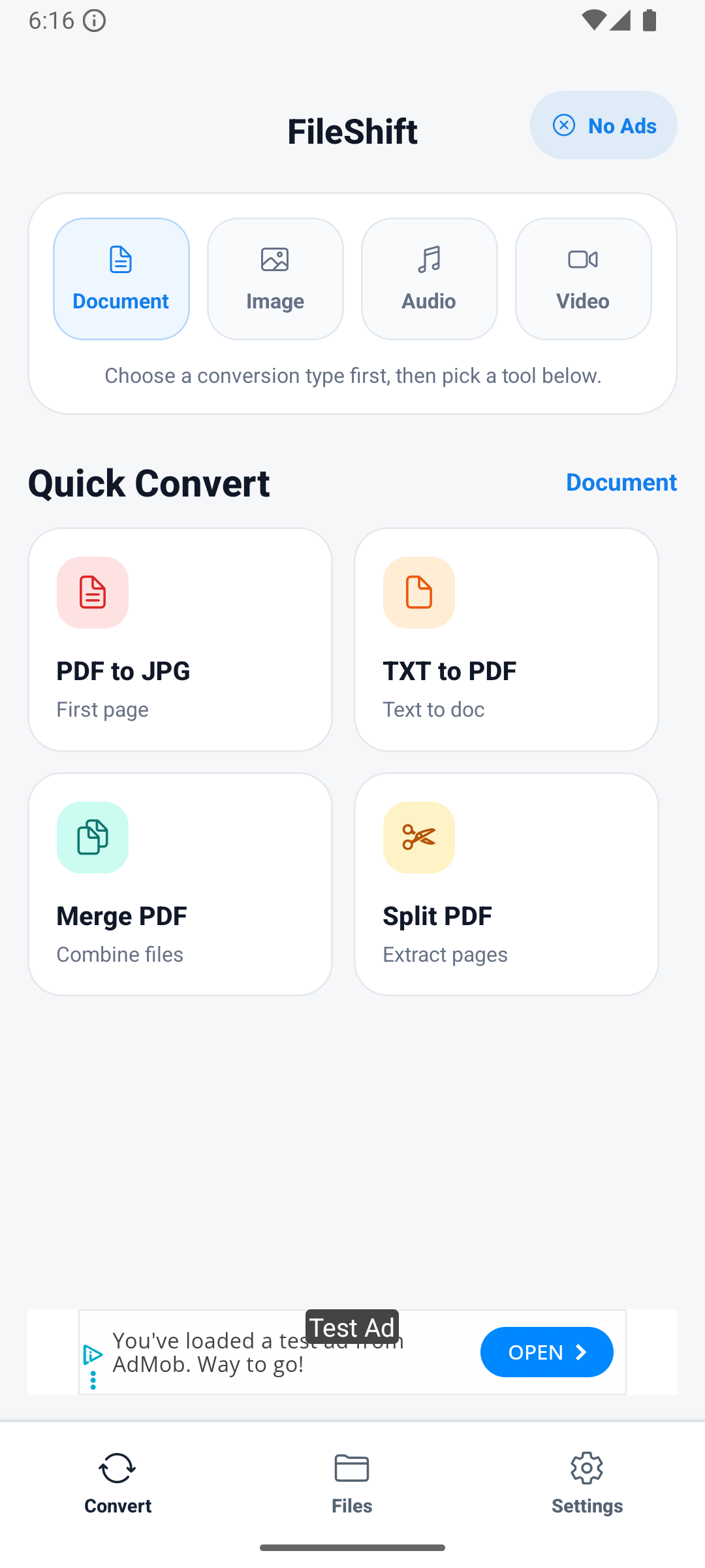 FileShift app screenshot